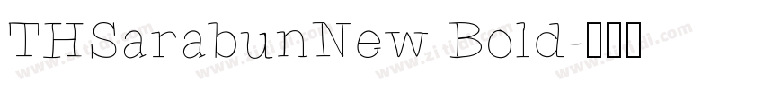 THSarabunNew Bold字体转换